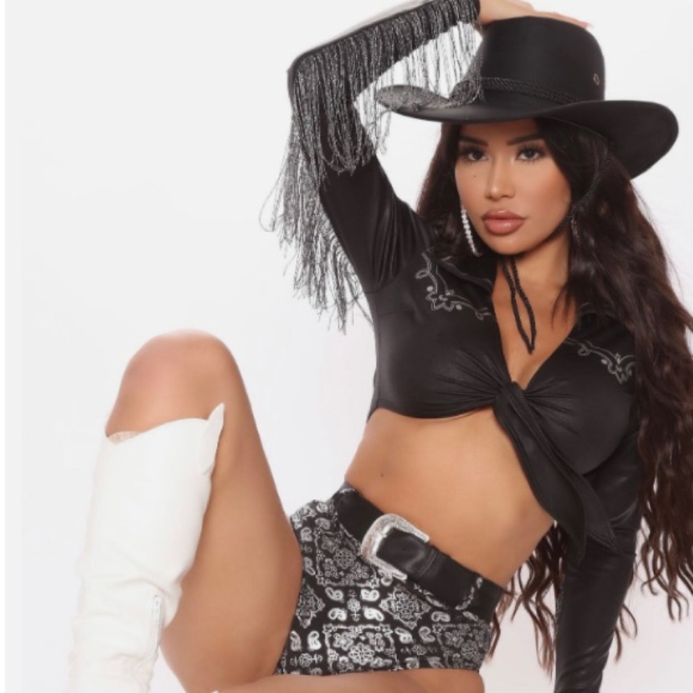 Wild west cowgirl halloween costume size S/M